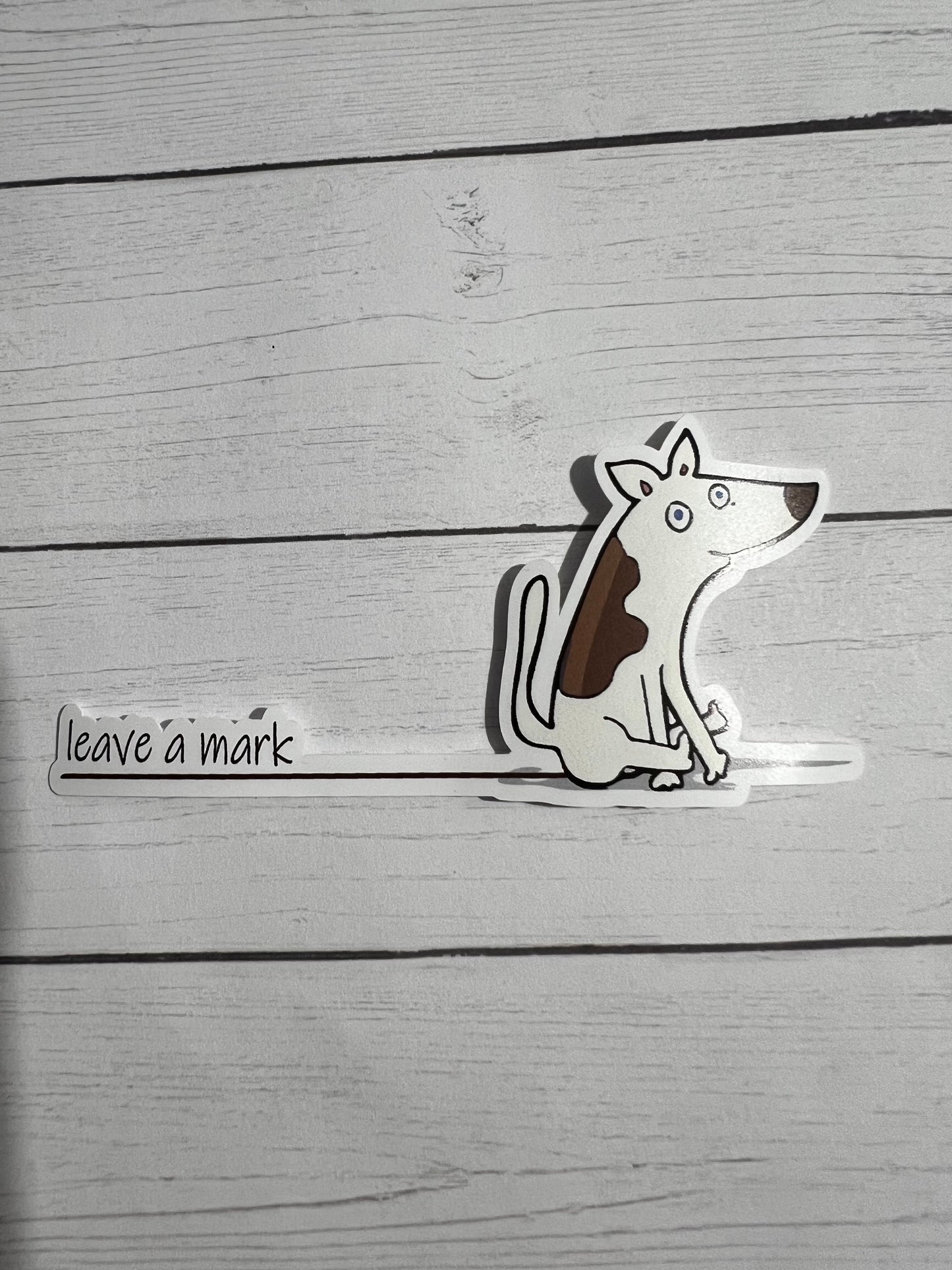 Leave a Mark Dog Sticker Decorative Sticker