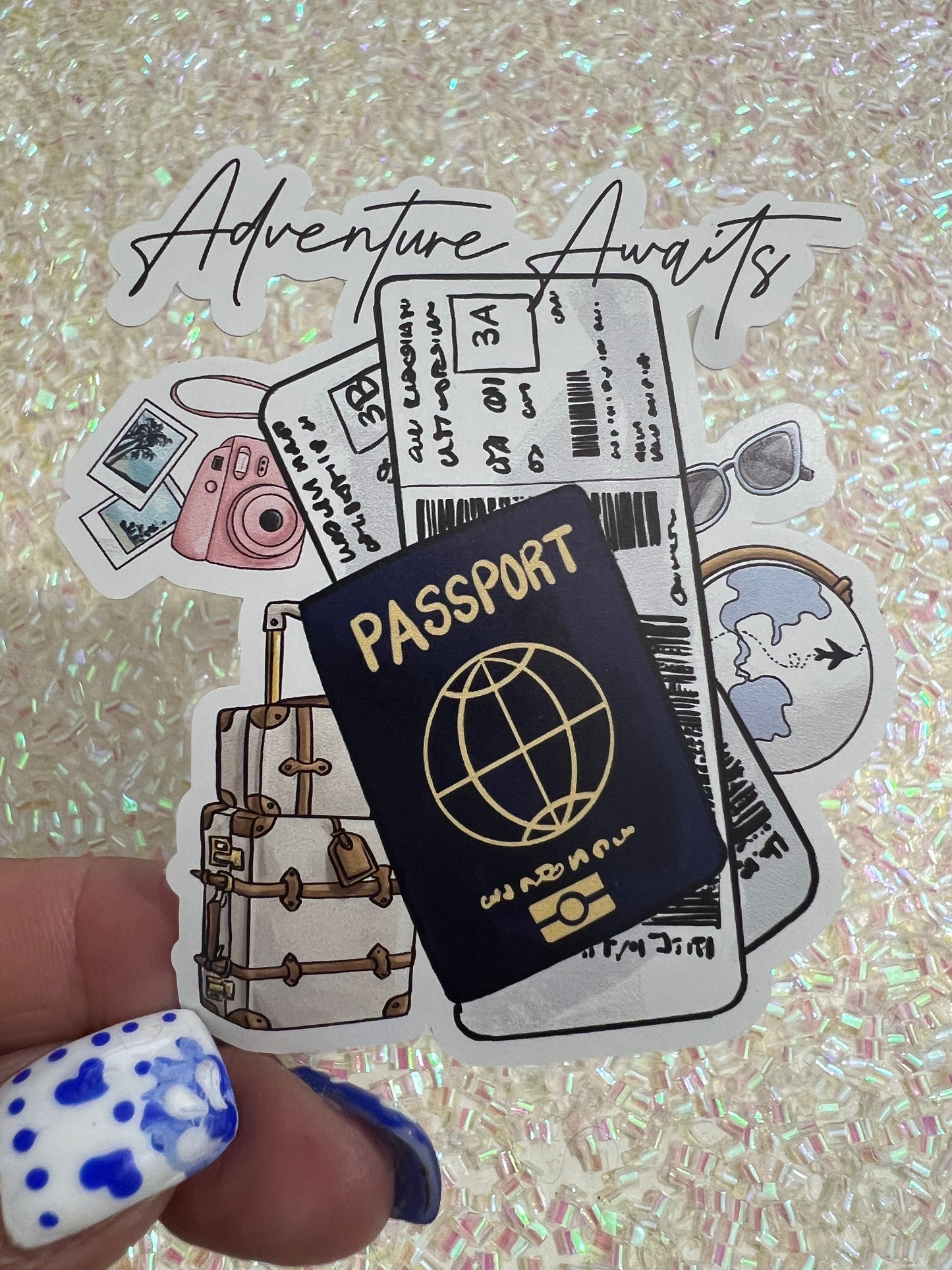 Adventure awaits Sticker Decorative Sticker