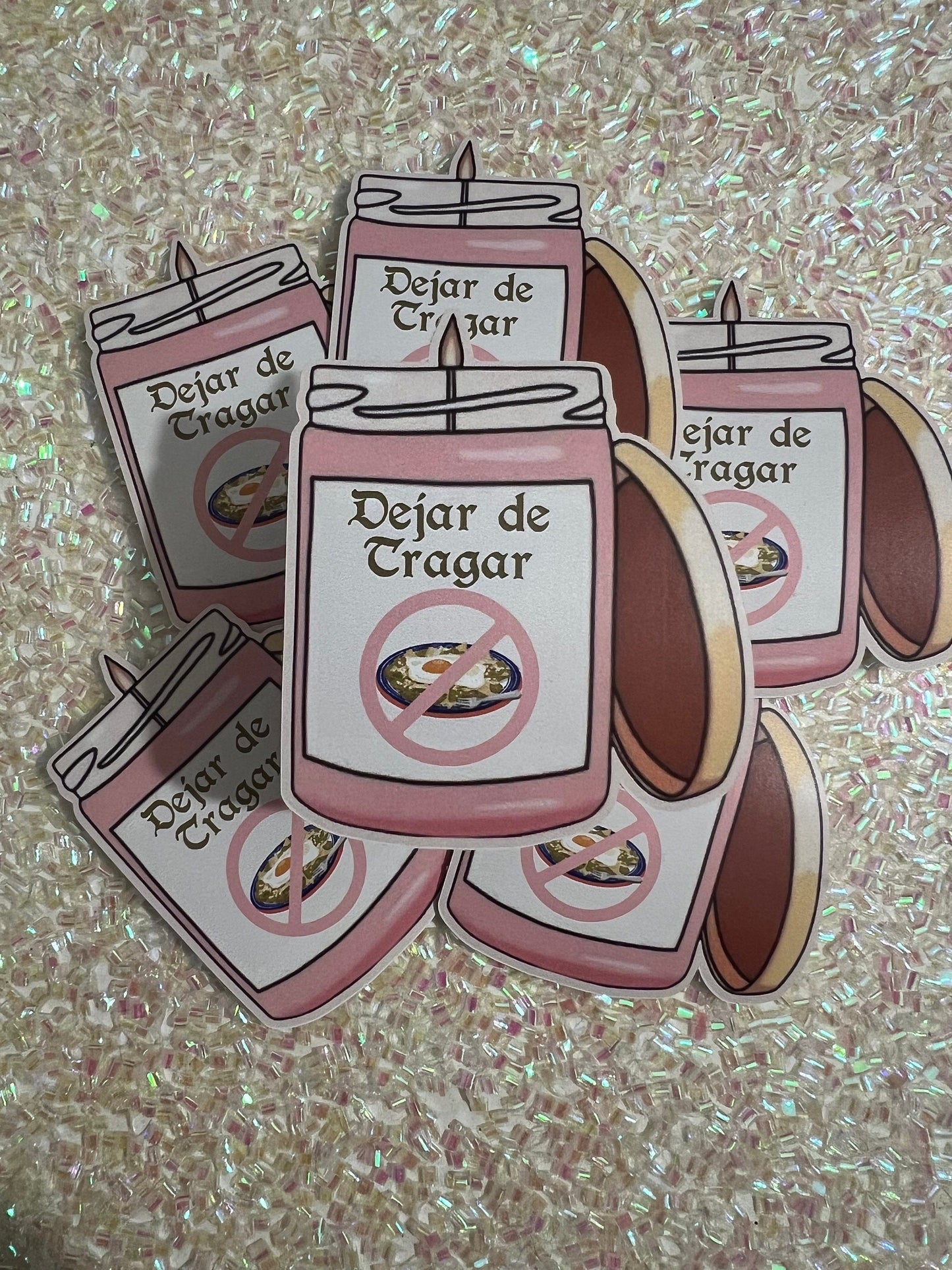 Dejar de tragar candle Sticker Decorative Sticker