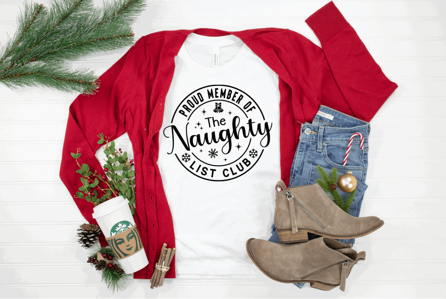Naughty list tee T-shirt