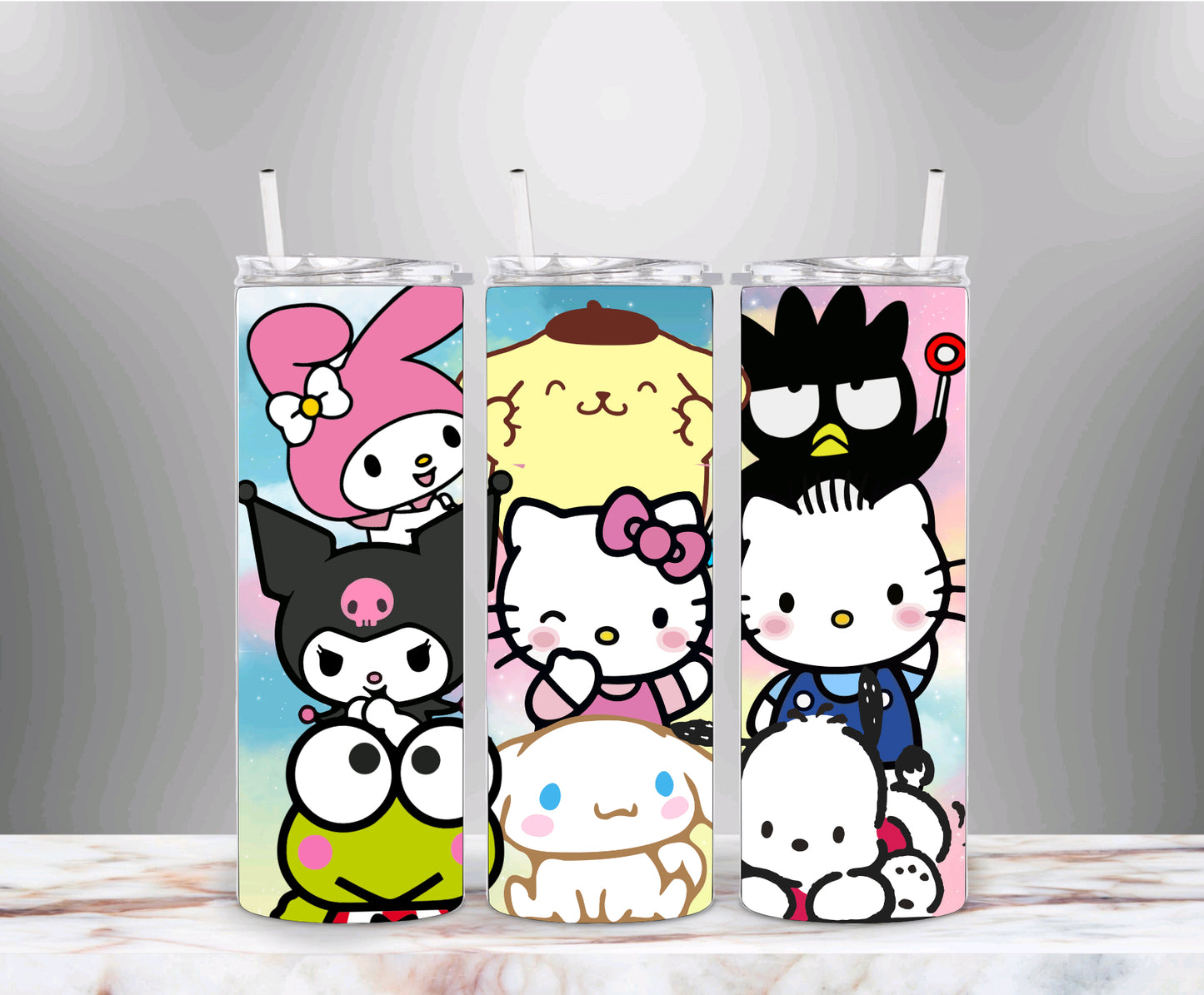 Kitty and Friends Skinny Tumbler 20oz
