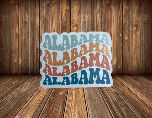 Alabama State Sticker Decorative Sticker