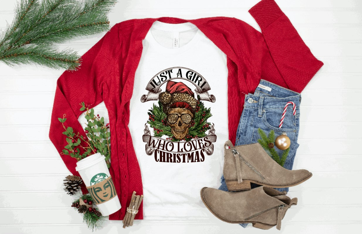 Just a girl, who loves Christmas T-shirt