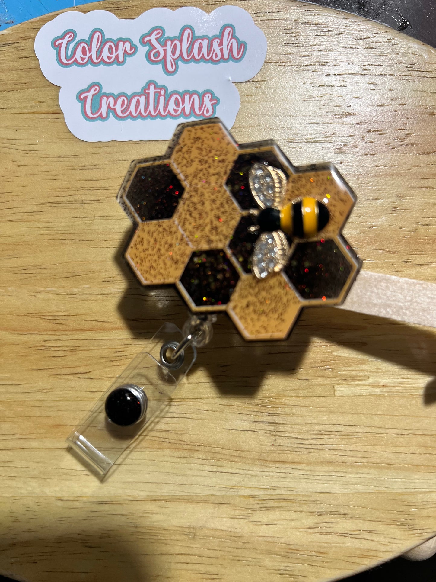 Honeycomb Badge Reel