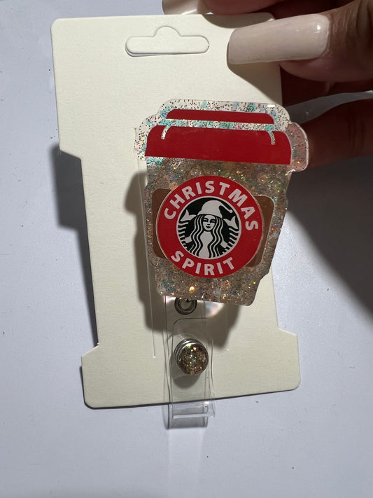 Coffee Cup Badge Reel