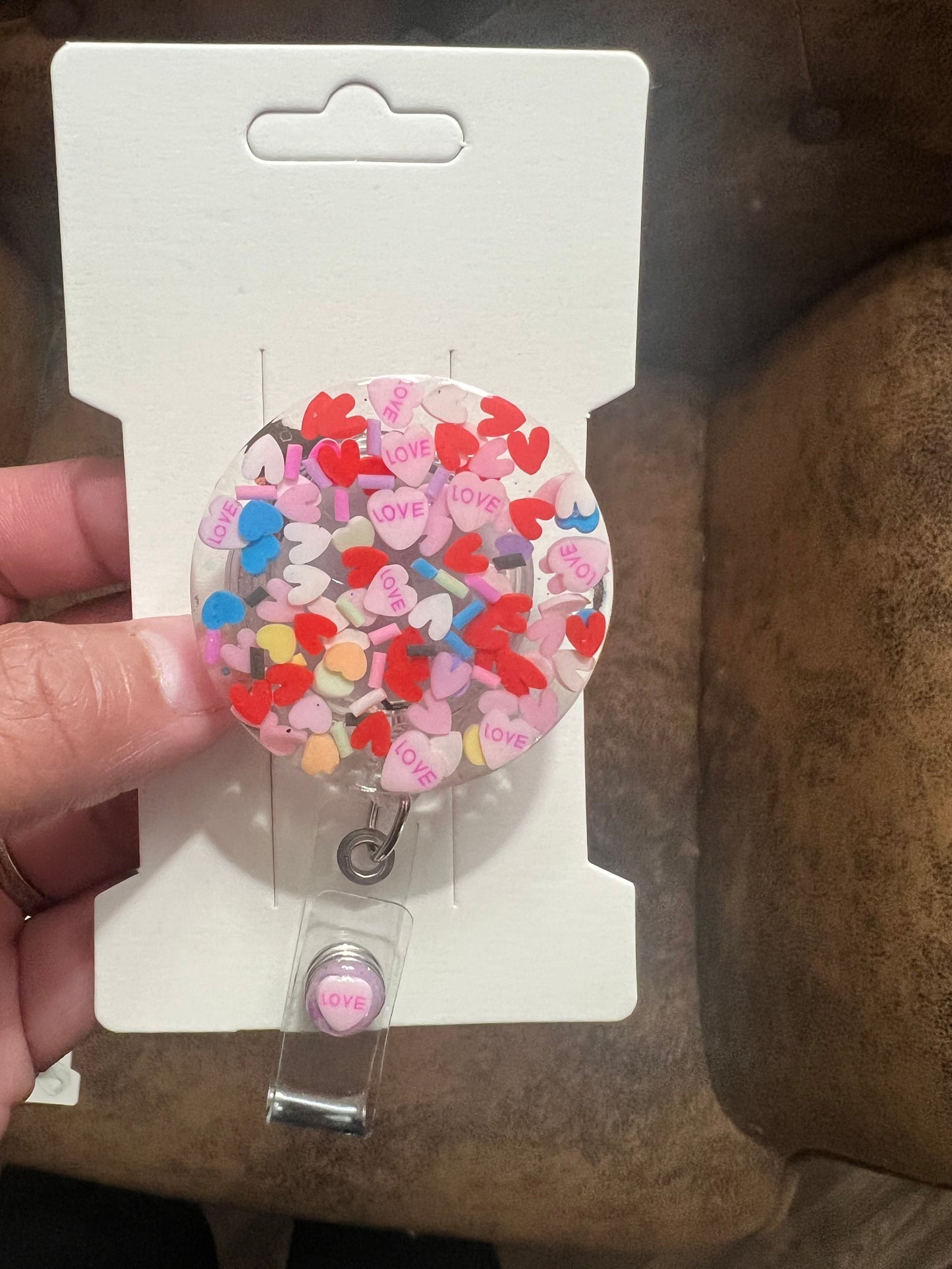 Round Heart Badge Reel