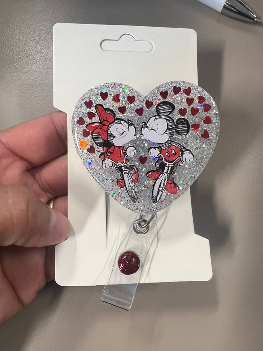 Valentines Mouse Badge Reel