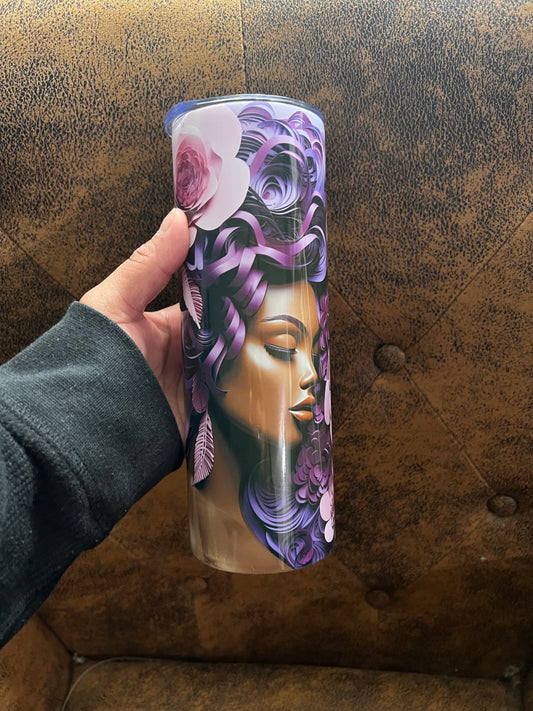 Purple Figure Tumbler