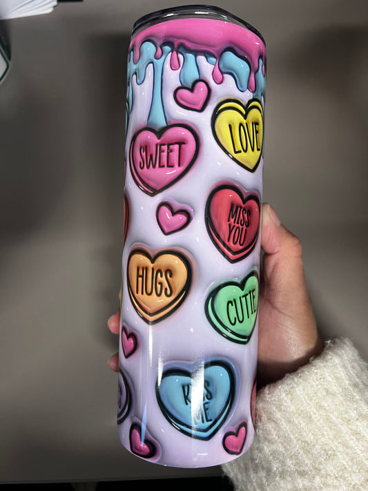 Candy Heart Tumbler