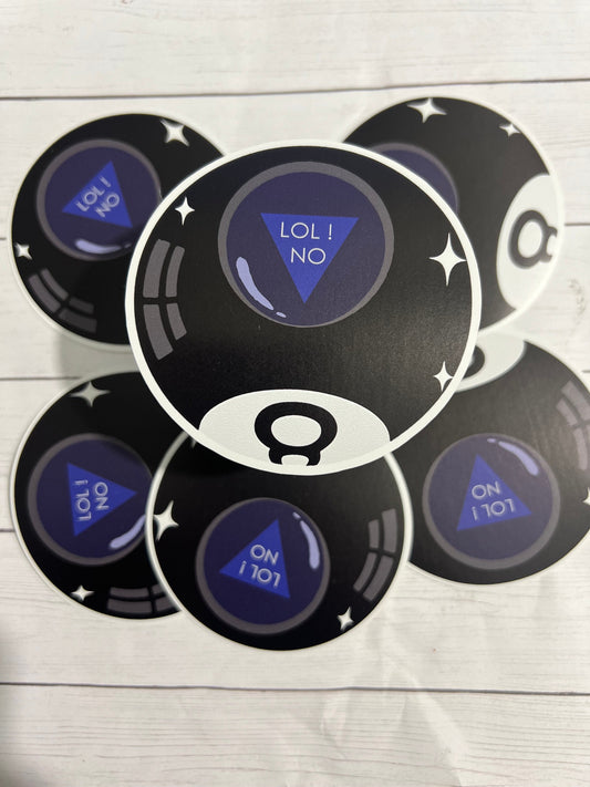 Magic eight ball Sticker