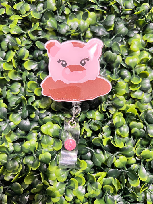 Piggy  Acrylic Epoxy Badge