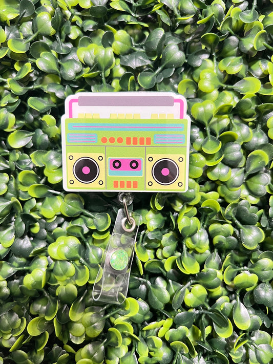 Boom box  Acrylic Epoxy Badge