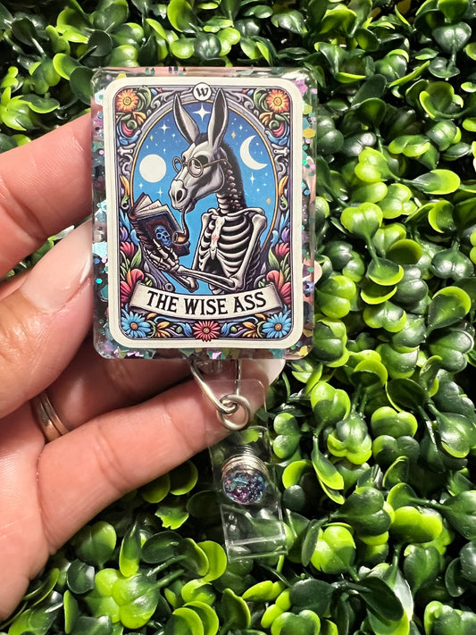 The wise ass Badge Handmade Acrylic Epoxy Badge