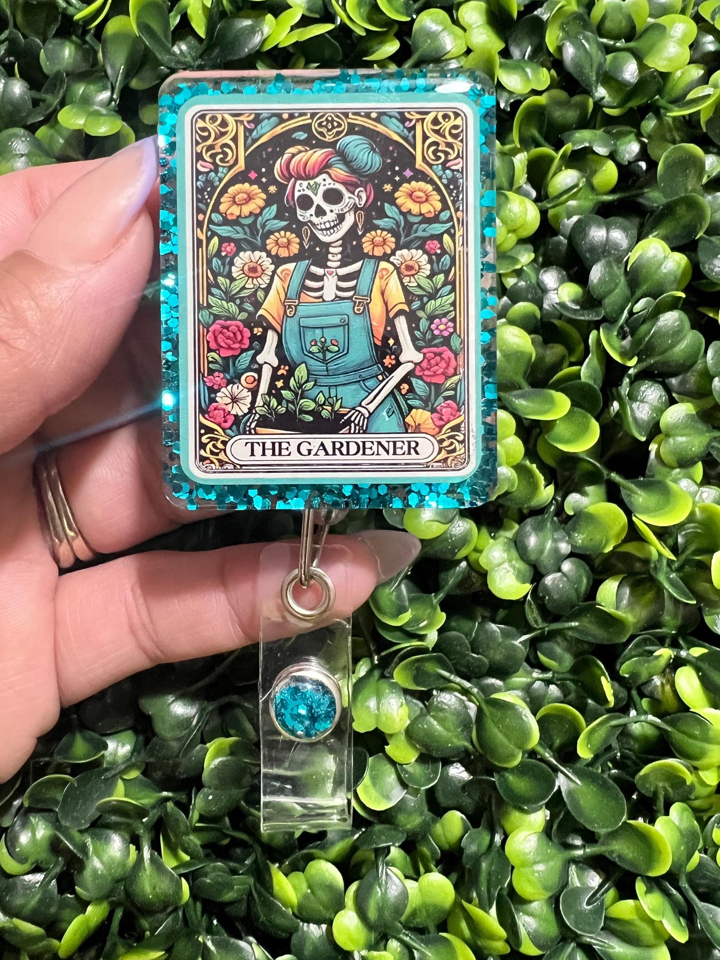 The gardener Badge Handmade Acrylic Epoxy Badge