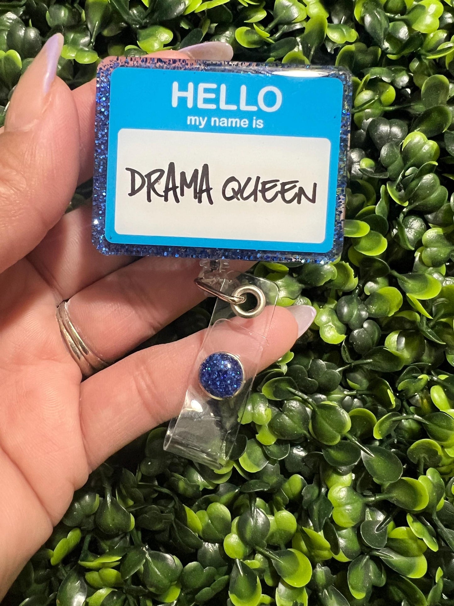 Name tag Badge Handmade Acrylic Epoxy Badge
